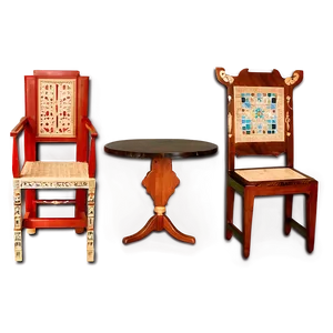 Handcrafted Furniture Pieces PNG Myd37
