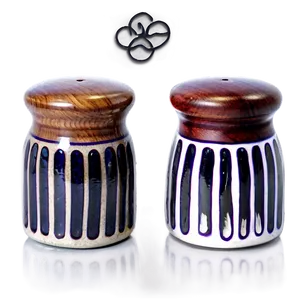 Handcrafted Salt And Pepper Cellars Png 06212024 PNG image