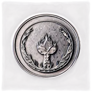 Handcrafted Silver Coin Sketch Png 60 PNG image