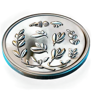 Handcrafted Silver Coin Sketch Png Rxc32 PNG image