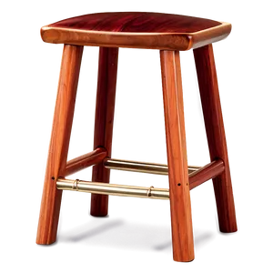 Handcrafted Wood Barstool PNG 78