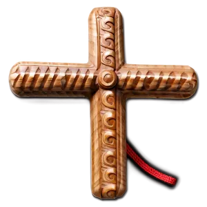 Handcrafted Wooden Cross Png Voi PNG image