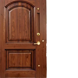 Handcrafted Wooden Door PNG Qrb73 PNG