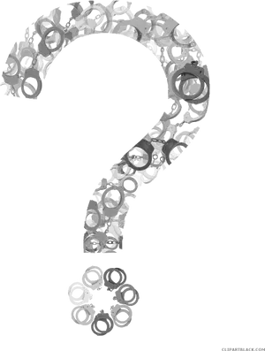 Handcuffs Question Mark PNG image