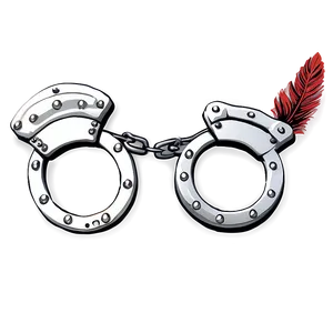 Handcuffs With Feather Png 31 PNG image