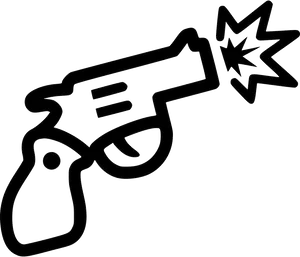 Handgun Silhouette Vector