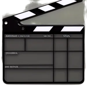Handheld Film Slate PNG Uxq