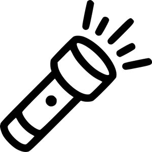 Handheld Flashlight Icon