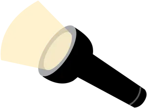 Handheld Flashlight Illustration