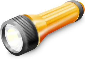 Handheld Flashlight Illustration