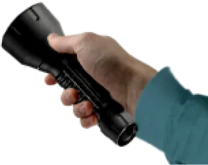 Handheld Flashlightin Use