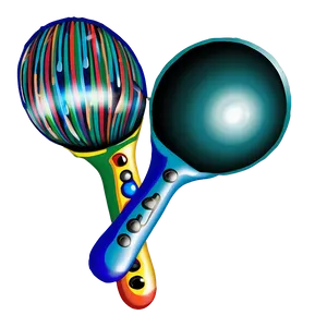 Handheld Maraca Graphic Png 06122024 PNG image