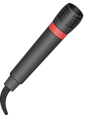 Handheld Microphone Vector Illustration PNG image