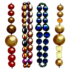 Handmade Beads Assortment Png Esl82 PNG image