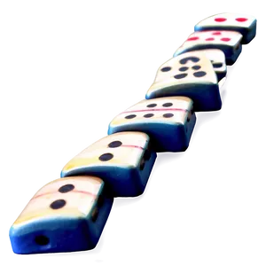 Handmade Ceramic Dominoes PNG Cby