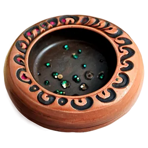 Handmade Clay Ashtray PNG Mtd90 PNG