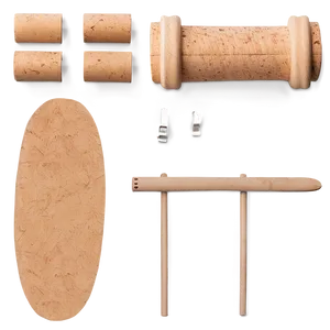 Handmade Cork Board Pieces Png Iwa71 PNG image