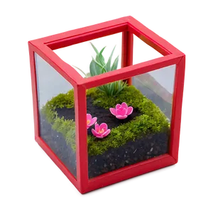 Handmade Glass Terrarium Box Png 06282024 PNG image