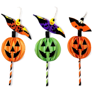 Handmade Halloween Decorations Png Fji7 PNG image