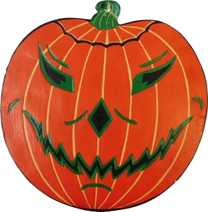 Handmade Jack O Lantern Face PNG image