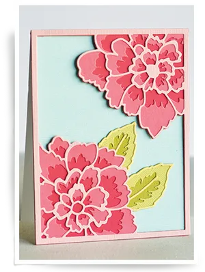Handmade Peony Greeting Card PNG