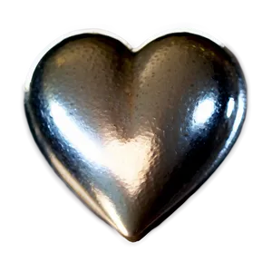 Handmade Silver Heart PNG Lef PNG