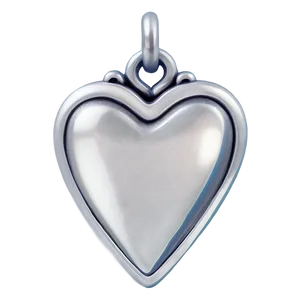 Handmade Silver Heart PNG Vir PNG