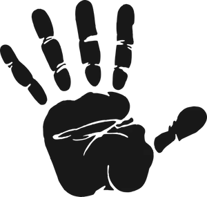 Handprint Silhouette Clipart PNG image