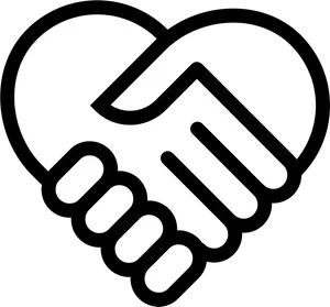 Handshake Heart Clipart PNG image