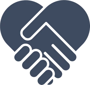 Handshake Heart Icon PNG