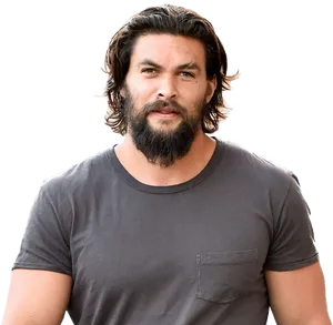 Handsome Manwith Long Hairand Beard PNG image