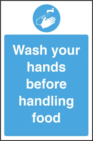 Handwashing Instruction Sign PNG