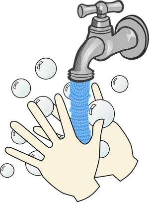 Handwashing Procedure Illustration PNG image