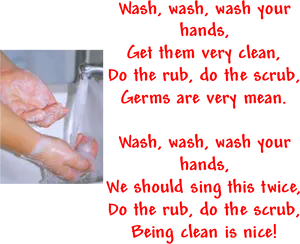 Handwashing Song Reminder PNG