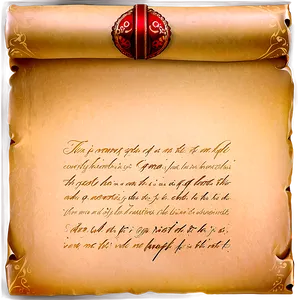 Handwritten Letter Scroll Png Nce48 PNG image