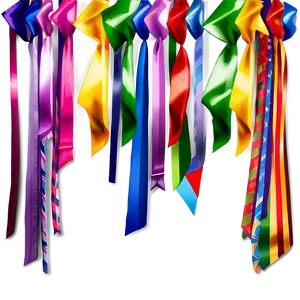 Hanging Party Streamers Png 06282024 PNG image