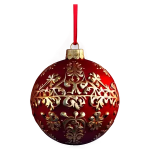 Hanging Red Ornament Png 36 PNG image