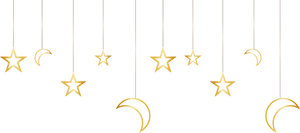 Hanging Starsand Moons Clipart PNG image
