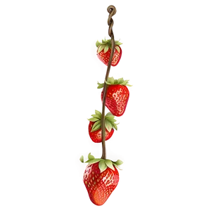 Hanging Strawberry PNG 05042024