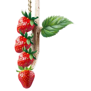 Hanging Strawberry PNG Ljr
