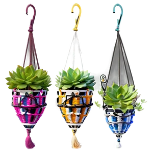 Hanging Succulent Baskets Png 06212024 PNG image