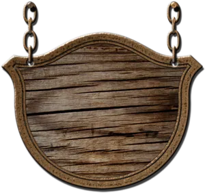 Hanging Wooden Sign PNG image