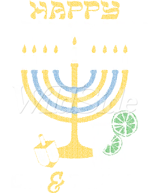 Hanukkah Ginand Tonic Themed Graphic PNG image