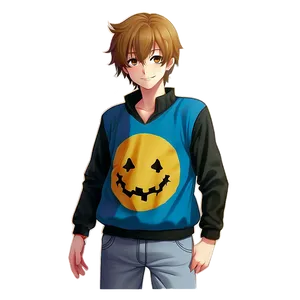 Happy Anime Boy Png Hlb37 PNG image