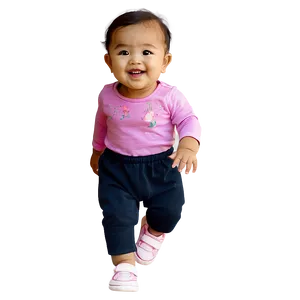 Happy Baby Girl Cartoon Png Cnm PNG image