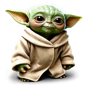 Happy Baby Yoda Png Pev78 PNG image