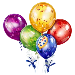 Happy Birthday Balloon Bouquet Png Hki PNG image