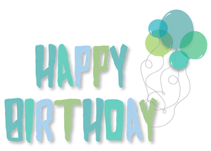 Happy Birthday Balloons Graphic
