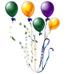 Happy Birthday Balloons PNG Pfb