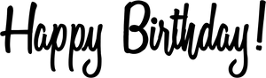Happy Birthday Calligraphy PNG